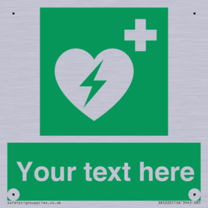 Custom Defibrillator Sign